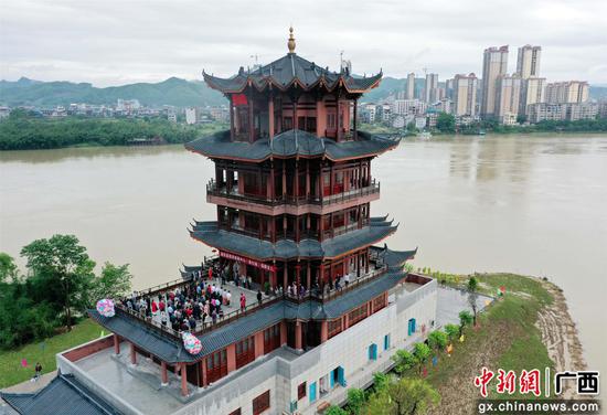 广西融安新地标“香杉阁”揭牌