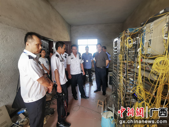 横县开展农村私人“小片网”专项整治工作