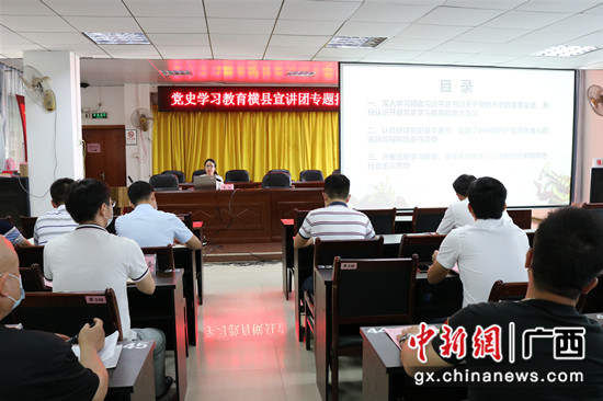 横县“党史学习教育宣讲团”开展集中宣讲