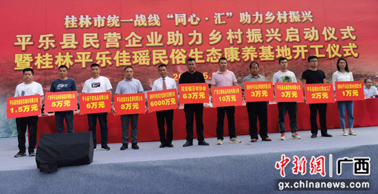 广西桂林市平乐县民营企业助力乡村振兴