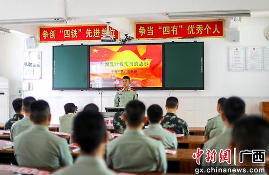 武警广西总队贵港支队党史宣讲小分队让宣讲更有温度