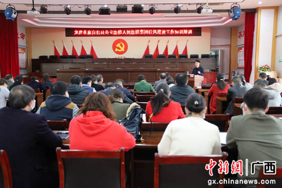 龙胜县公立医院人民医院集团开展行风建设工作知识培训