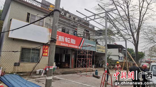 桂林灵川县大圩镇漓东沿线乱搭乱盖整治取得成效