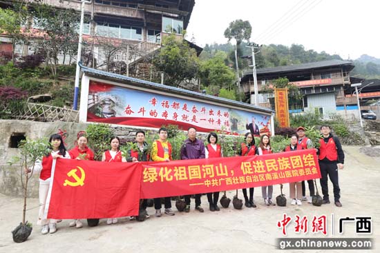 南溪山医院党团员到龙胜植树造林助力乡村振兴