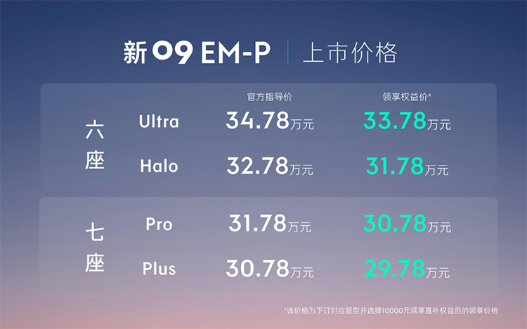 硬刚理想与问界，30.78万元起售领克新09 EM-P来了