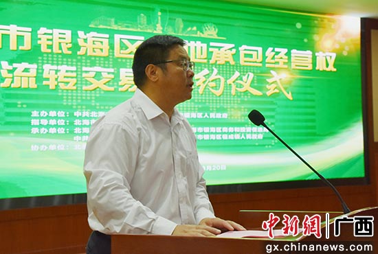 北海市银海区农村土地经营权流转工作取得阶段性成果