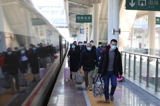 2021年春运落下帷幕 桂林火车站发送旅客99.8万人次