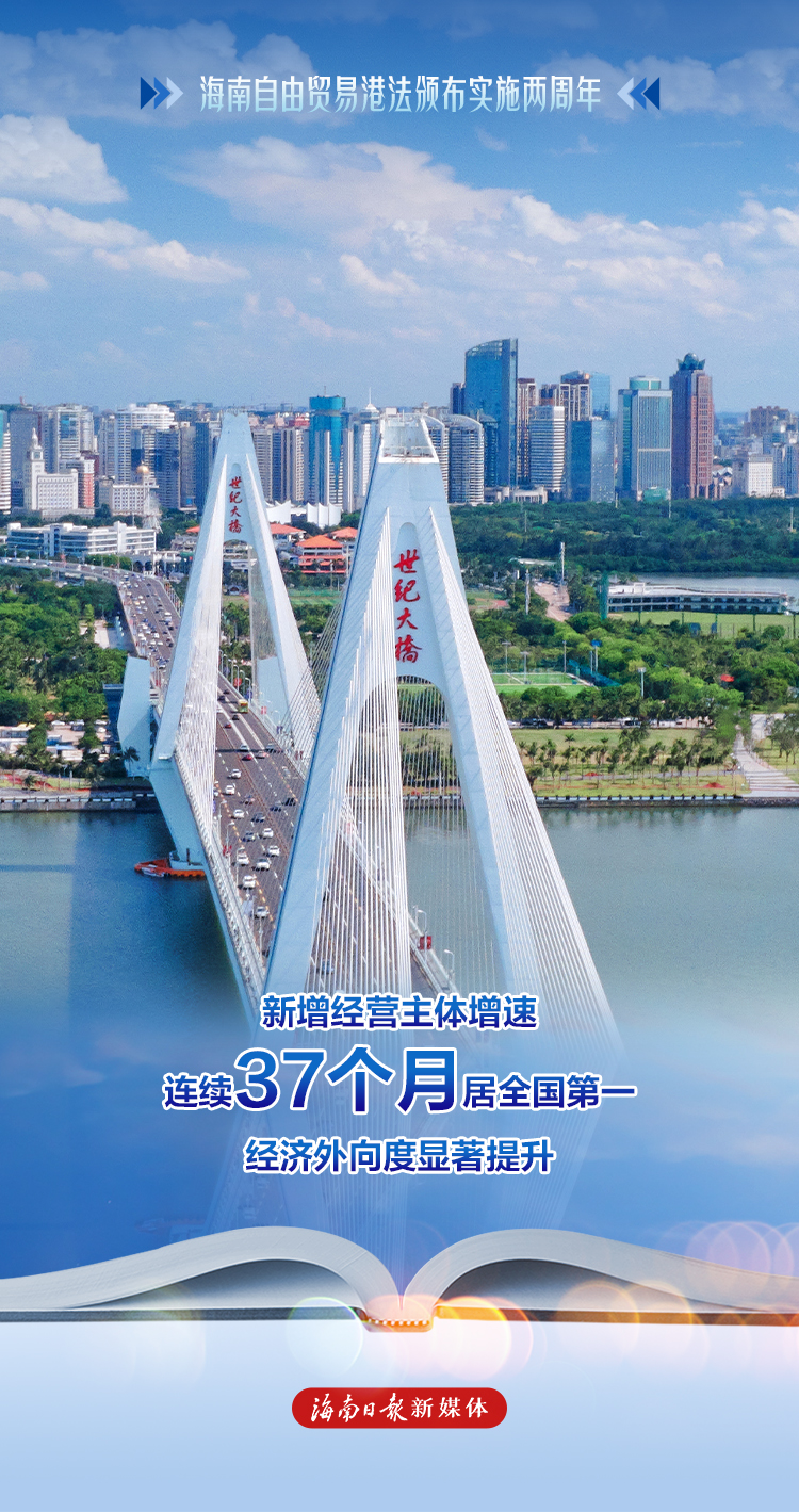 一组海报看海南自由贸易港法颁布实施两周年成效