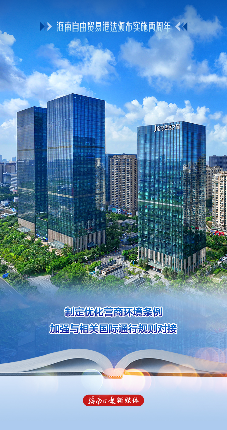 一组海报看海南自由贸易港法颁布实施两周年成效