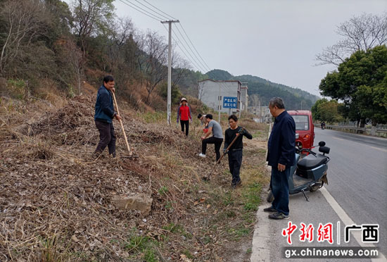 广西桂林市灵川县大圩镇开年风貌改造成效显著